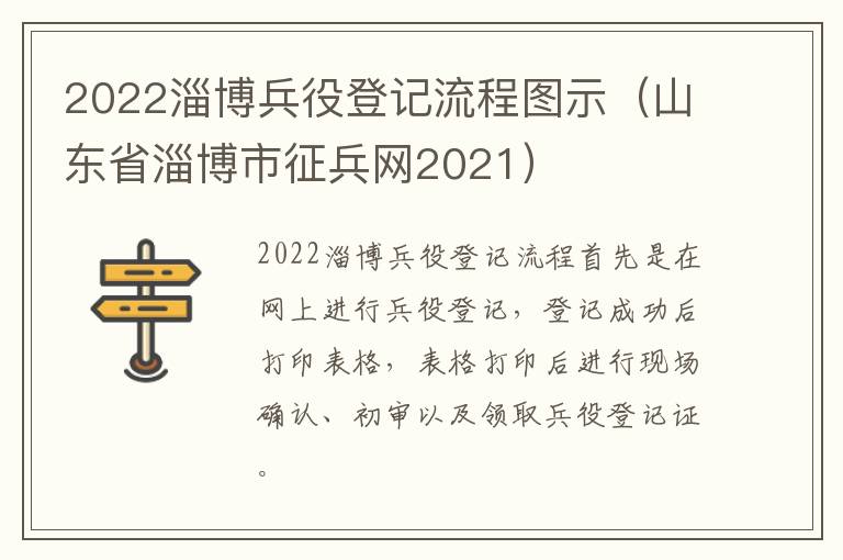 2022淄博兵役登记流程图示（山东省淄博市征兵网2021）