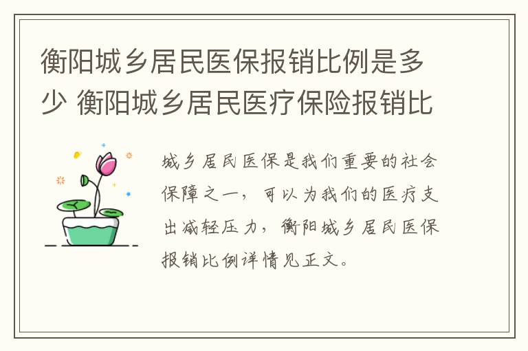 衡阳城乡居民医保报销比例是多少 衡阳城乡居民医疗保险报销比例