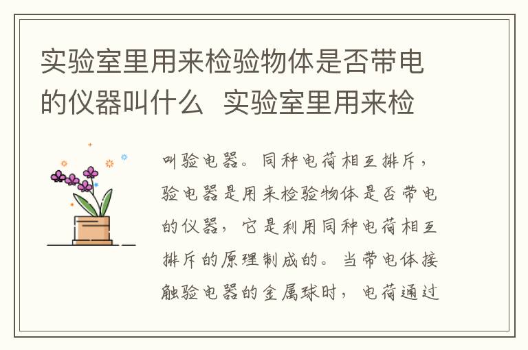 实验室里用来检验物体是否带电的仪器叫什么  实验室里用来检验物体是否带电的仪器叫做什么