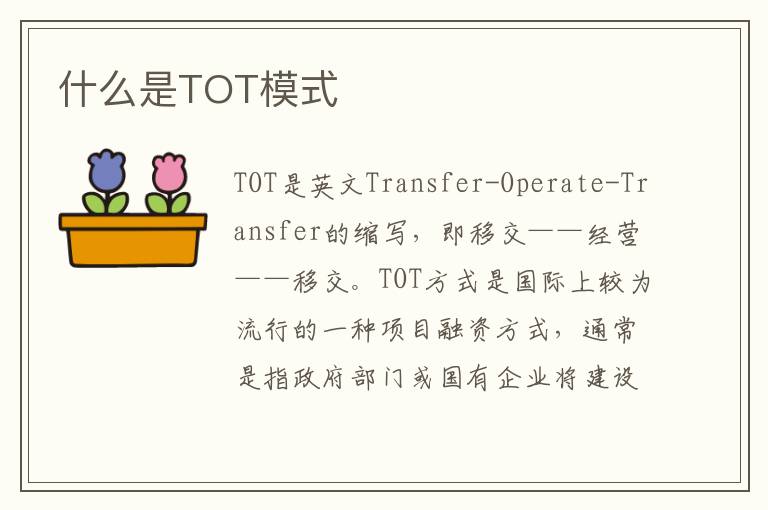 什么是TOT模式