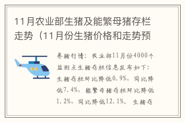 11月农业部生猪及能繁母猪存栏走势（11月份生猪价格和走势预测）