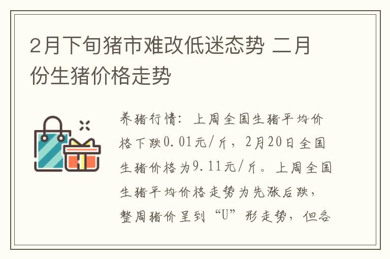 2月下旬猪市难改低迷态势 二月份生猪价格走势