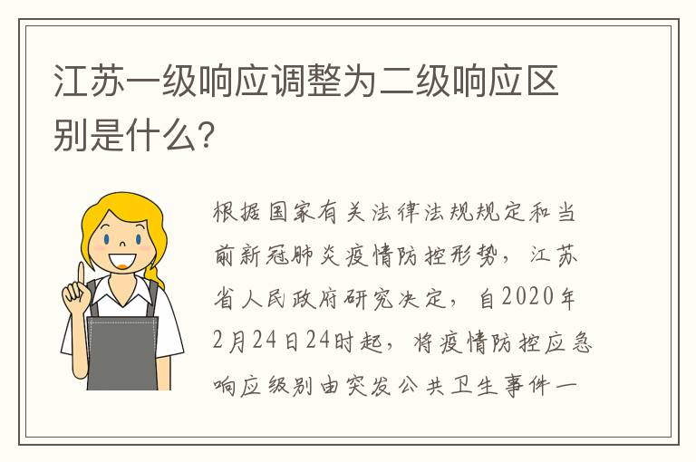 江苏一级响应调整为二级响应区别是什么？